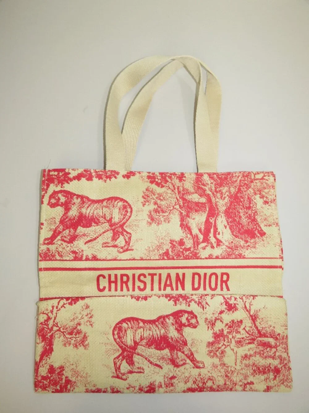 Dior Beauty VIP Dioriviera Toile de Jouy Tote in Red - Picture 1 of 2